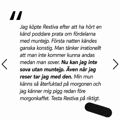 Svart muntejp